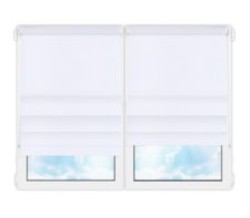 Римские шторы Флекси снежно белый Compact цена. Купить в «Мастерская Жалюзи»